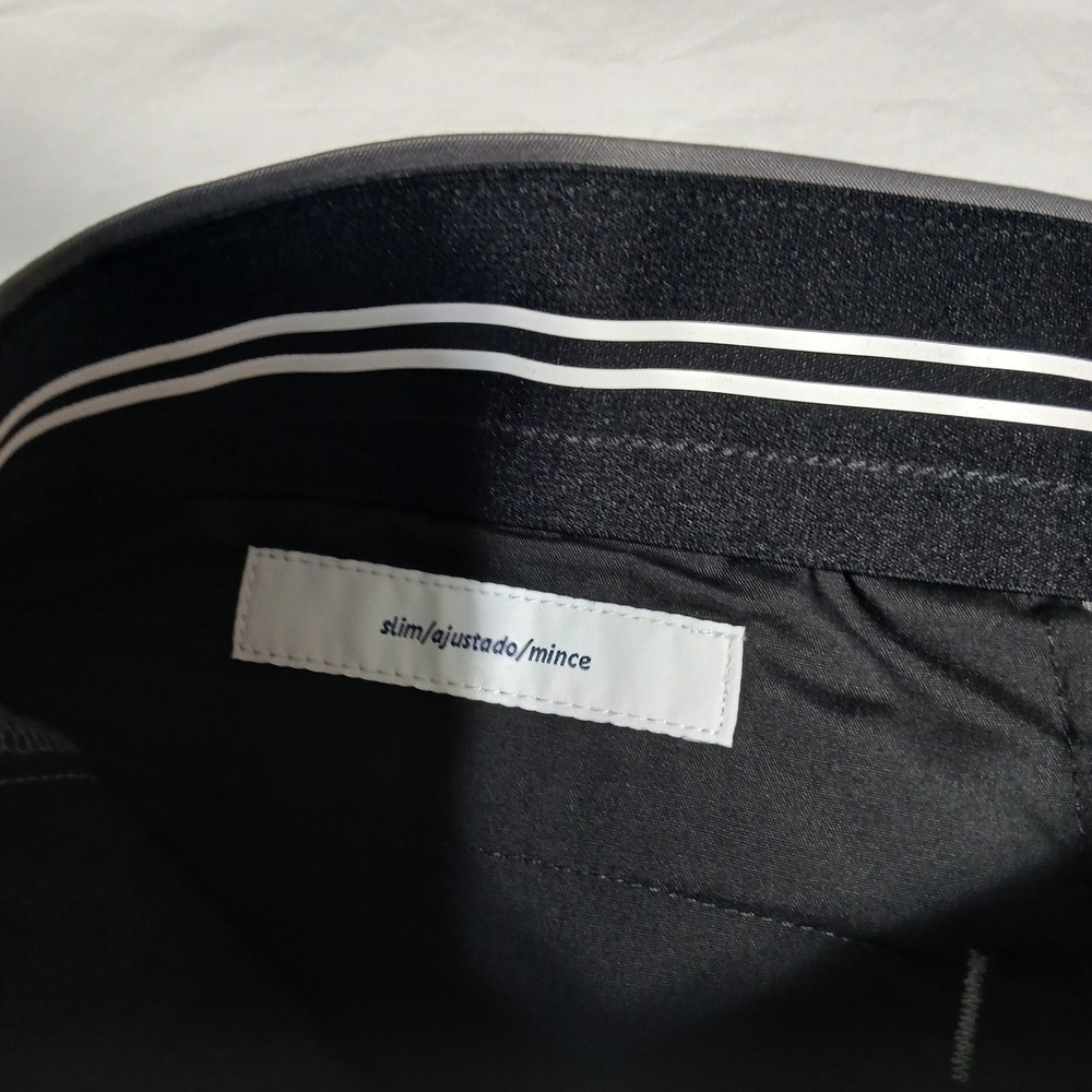 Amazon Essentials Gray Slim Fit Dress Pants Stretch 40x32‎ - Picture 4 of 7